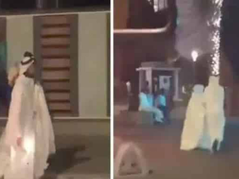 اضغط لمشاهدة الفيديو: سعودي يتجول مع عروسه على كورنيش جدة!